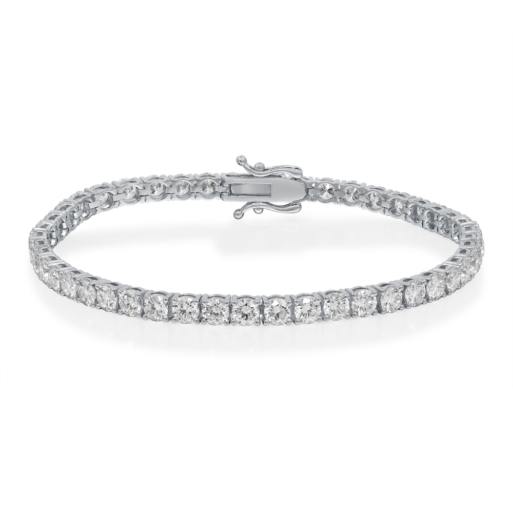8.76 ctw White Gold Lab-Grown Diamond Bracelet
